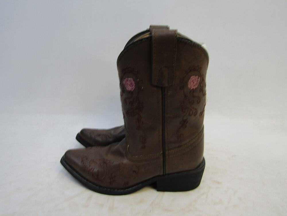 Shyanne Little Kids Youth Size 12 D Brown Floral Cowboy Western Boots